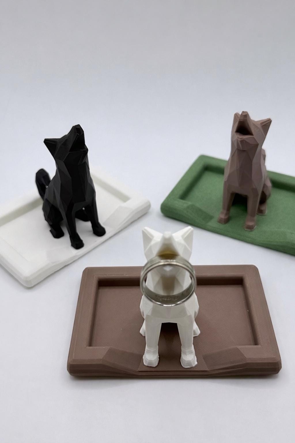 Akita Ring Holder, Dog Lover Jewelry Tray