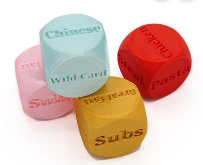 Meal Decision Dice Set – Fun Food Choice Game