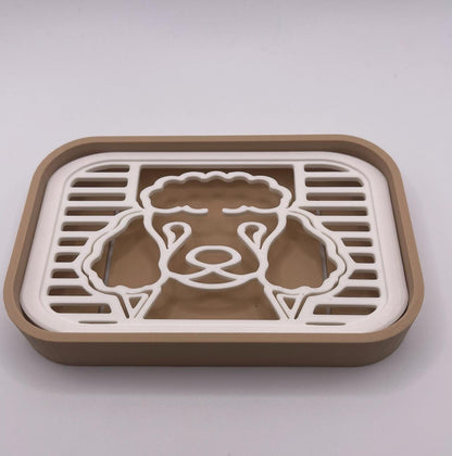3D Printed Dog Soap Dish | Minimalist Bathroom Decor