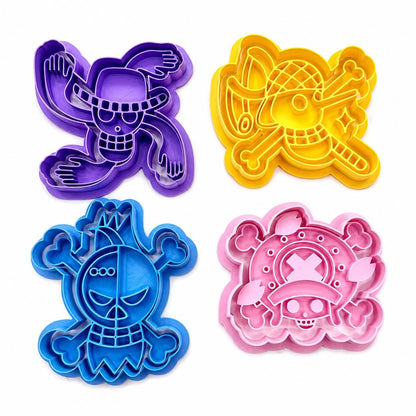 Pirate Theme Cookie Cutter Set | Anime Baking Molds