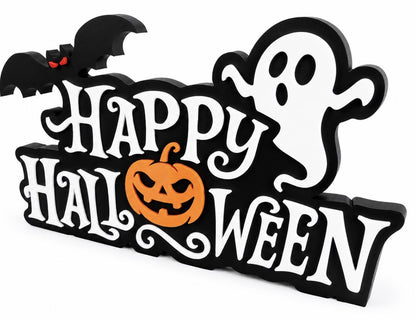 Happy Halloween Sign | 3D Printed Table Sign or Magnet