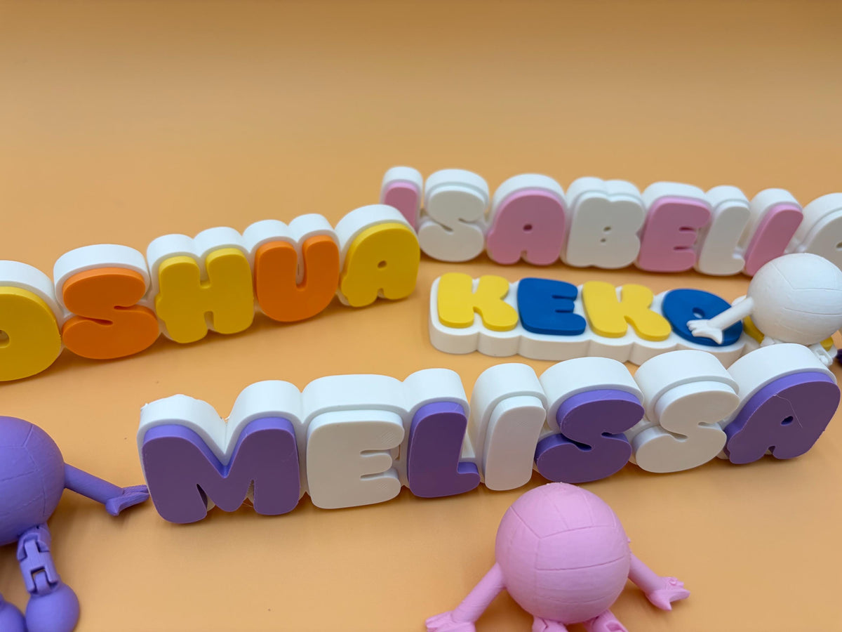 Personalized Sign | Articulated Volleyball Buddy | Desk Sign Toy | Volleyball Gift | | VBall Player Coach Gift | Team Gift | Sports | Custom