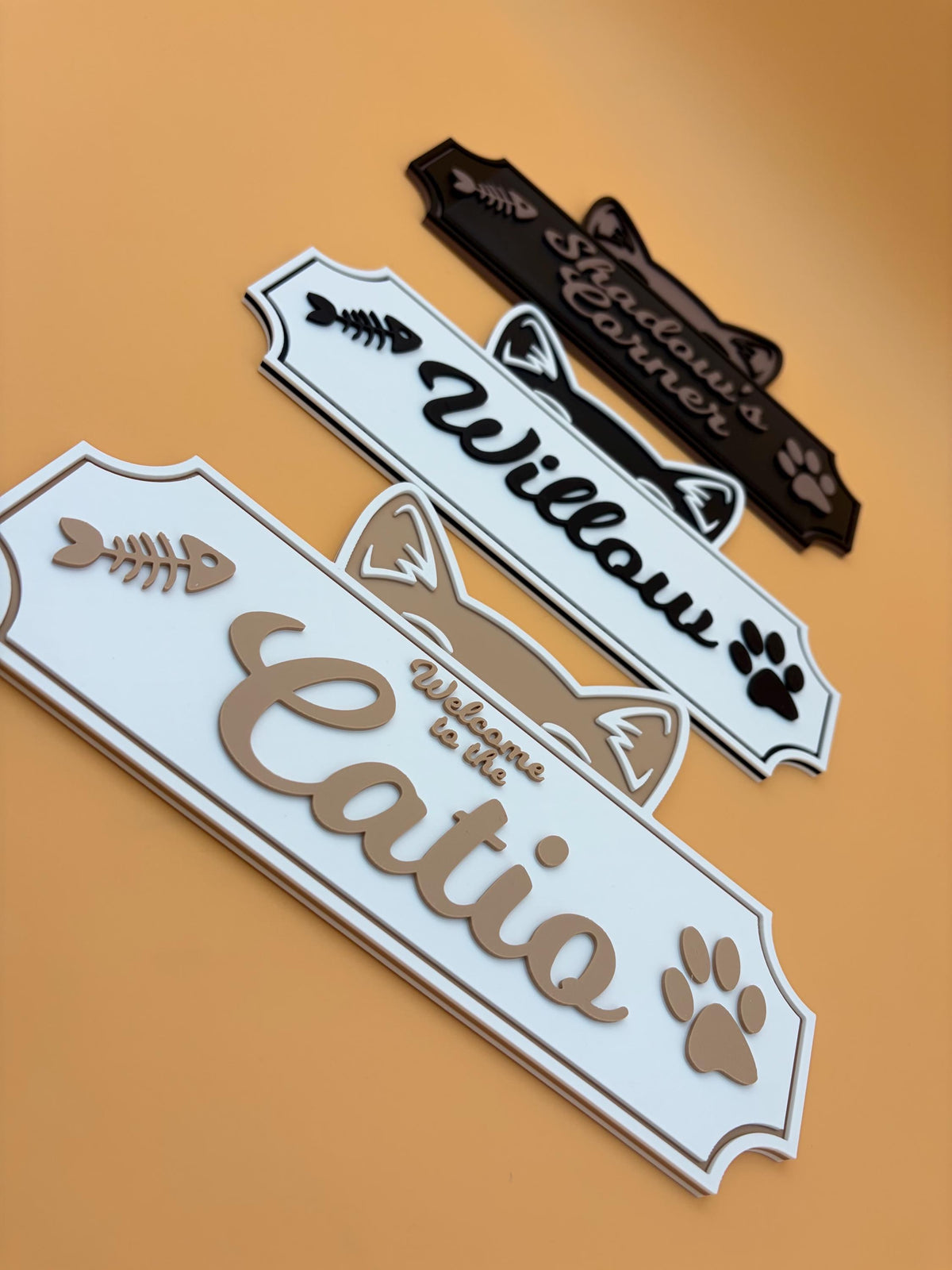 Personalized Cat Sign | Custom Name Sign | Cat Sign | Food Sign | Wall Decor | Personalized Sign | Pet Gifts | Gift | Mom | Kitten | Catio
