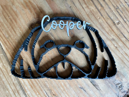 Personalized Dog Name Sign | Custom Breed Wall Decor