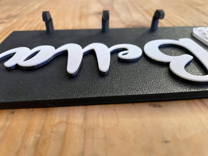 Personalized Cat Key Holder for Wall | Housewarming Gift