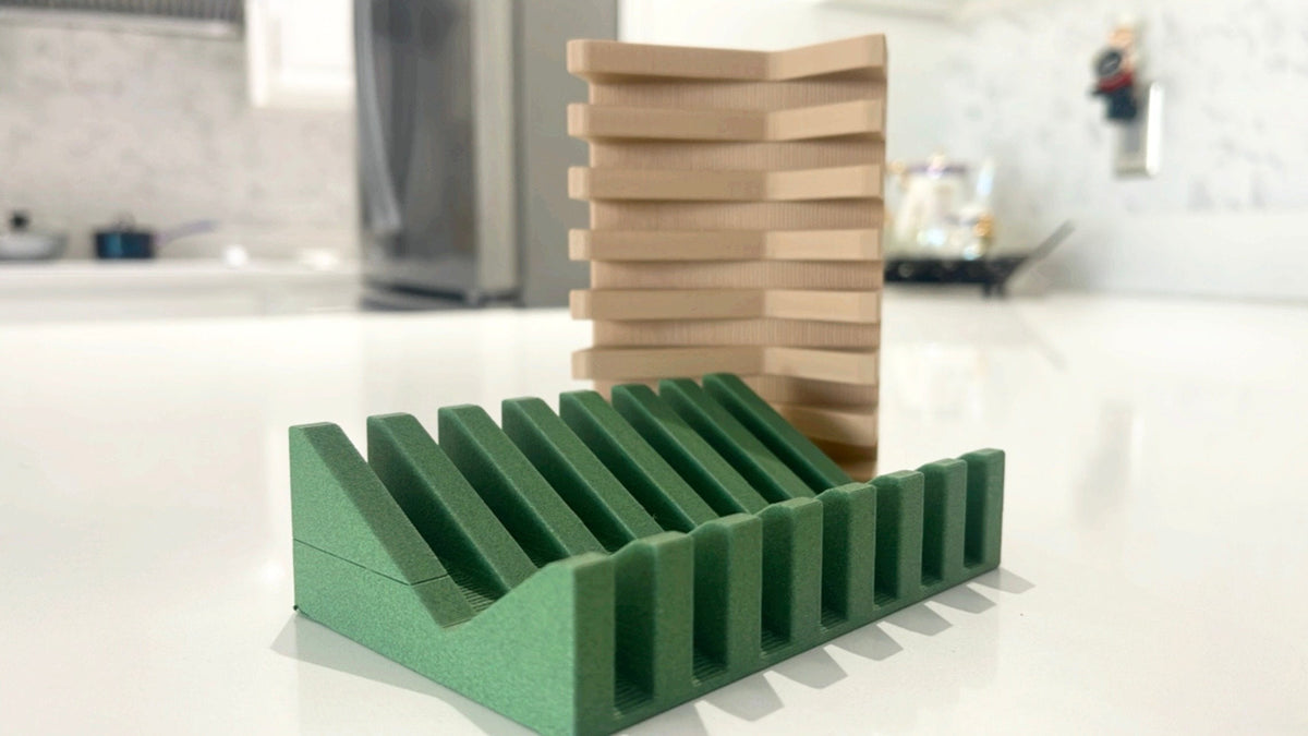 Modern Soap Holder | Soap Drying Rack | Soap Saver | Bathroom Sink Organizer | Minimalist Bathroom Decor
