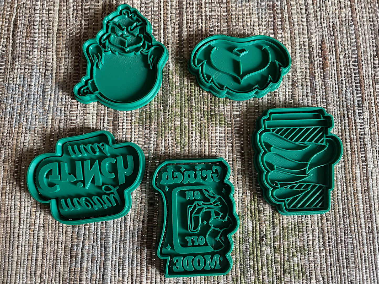 Grinch Inspired Cookie Cutter Set