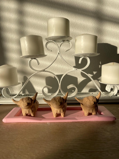 Highland Cow Ring Holder | Farmhouse Jewelry Organizer