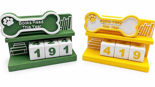 Dog Theme Books Read Tracker, Reading Goal Counter