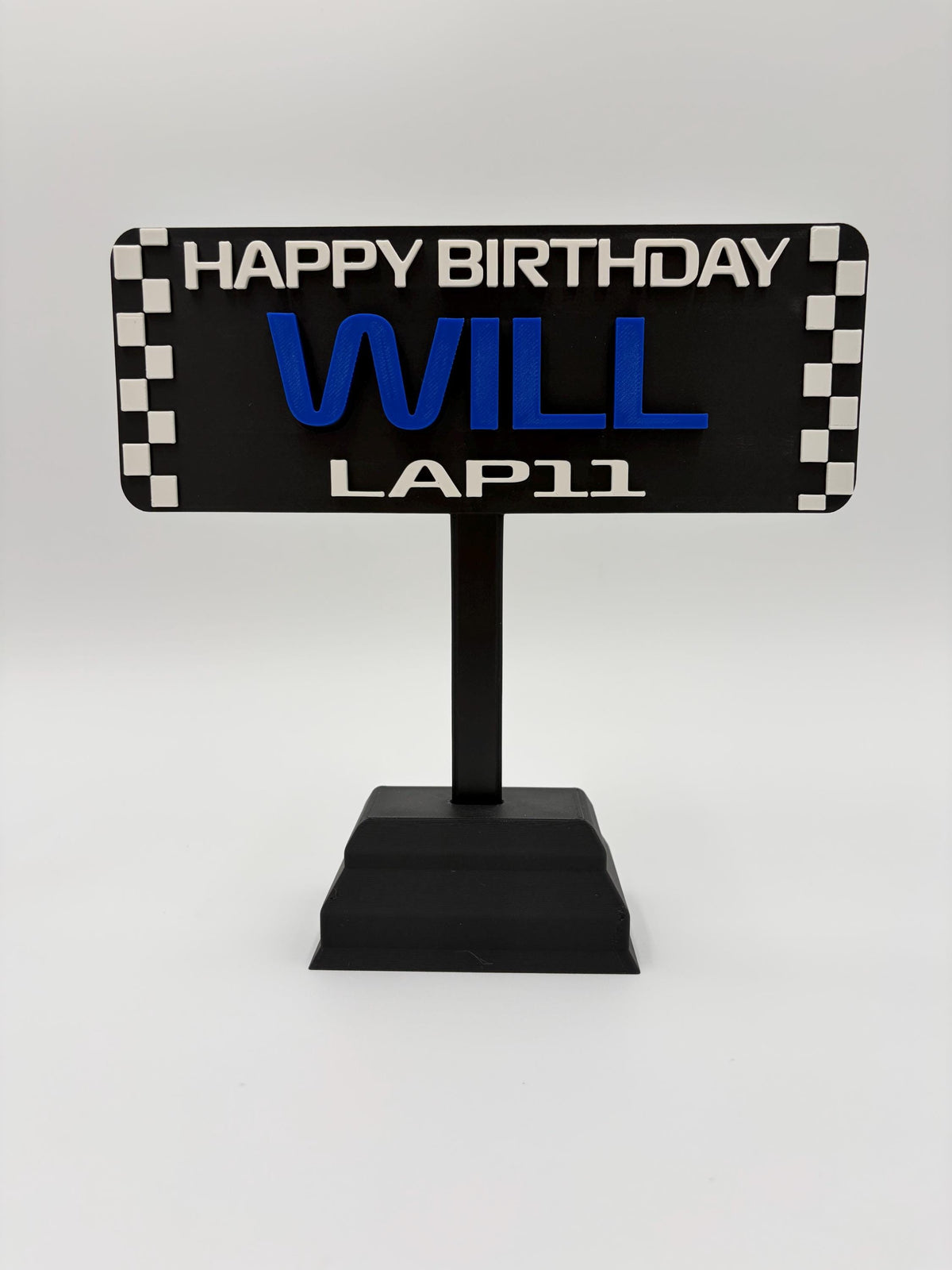 Motorsport Cake Topper | Personalized | Custom | Racing | Party Decoration | Desk Sign | Racing Decor | Car | Birthday
