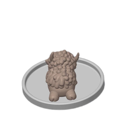 Cute Highland Cow Ring Holder | Kawaii Jewelry Dish Gift for Her