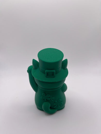 Lucky Cat Figurine | Seasonal 3D Printed Cat Decor