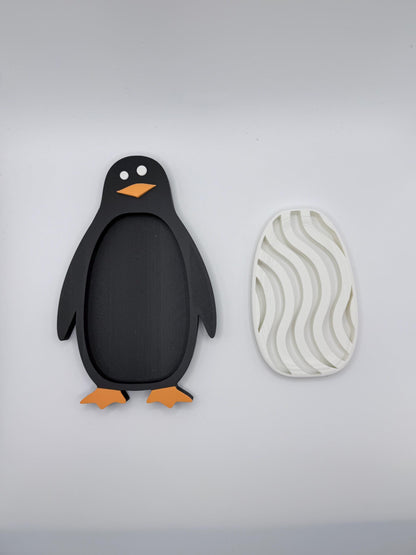 Cute Animal Soap Dish with Drain | Bear, Penguin, Cat & More