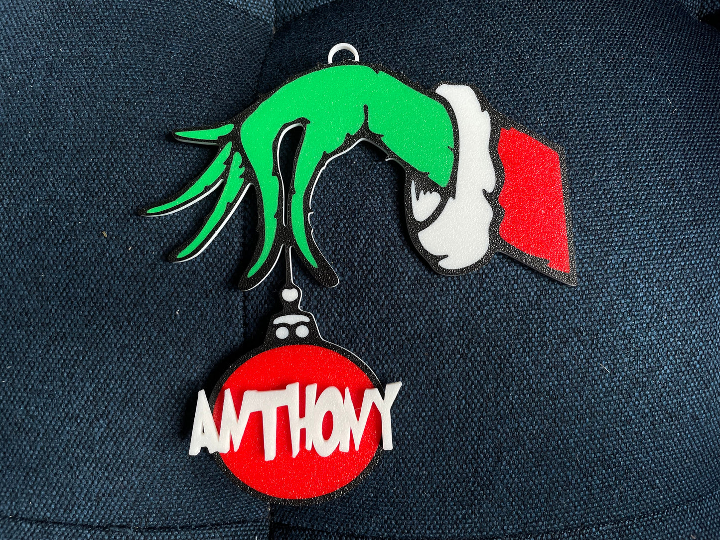 Grinch Inspired Ornament | Personalized Christmas Ornament