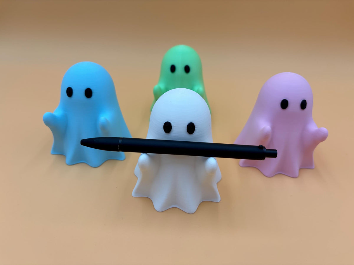 Friendly Ghost Desk Organizer | Pen Holder | Halloween Decoration | Office Gift | Trick or Treat | Glow in the Dark | Funny Gift