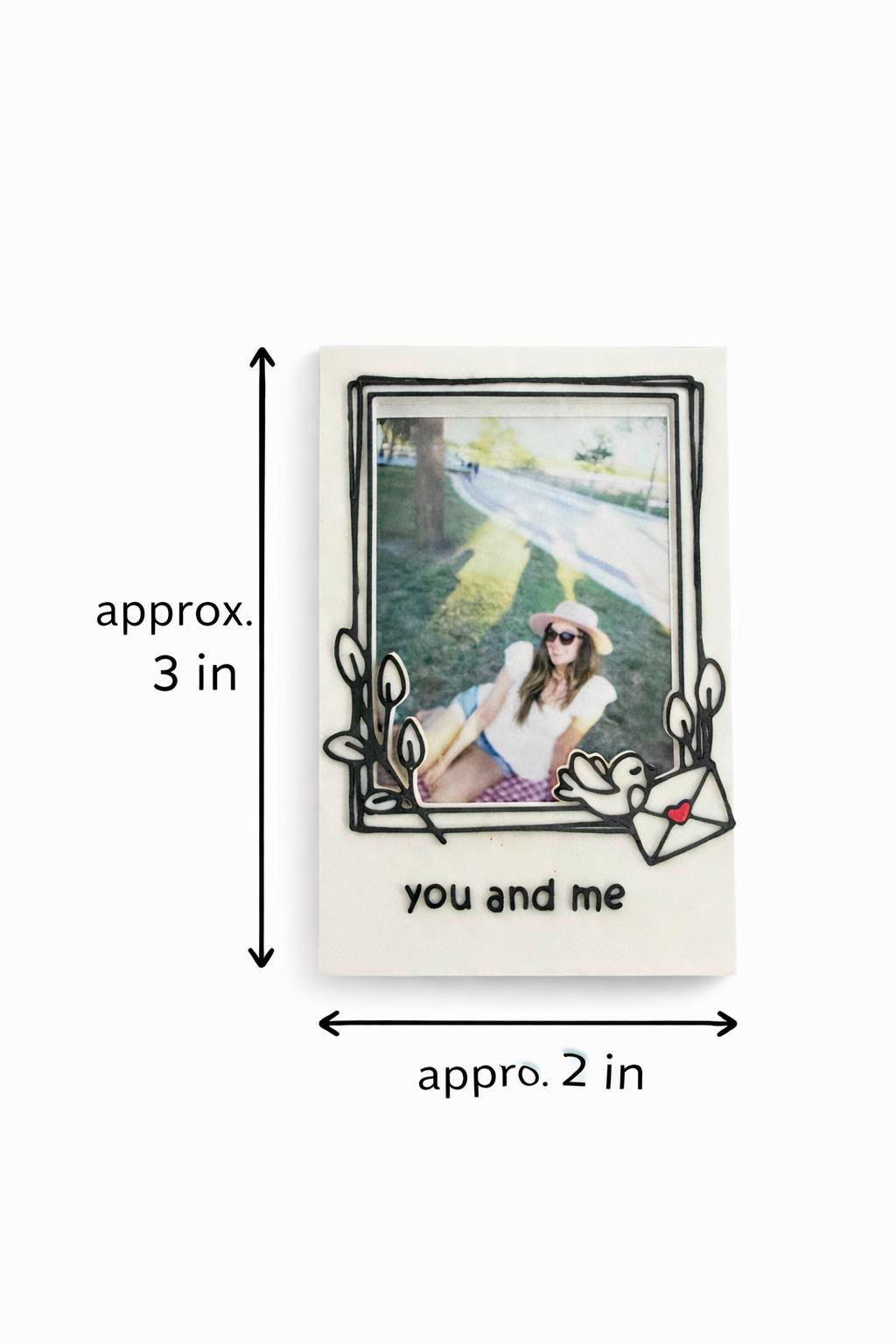 Custom Polaroid Photo Magnet, Personalized Keepsake Gift