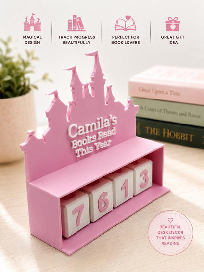 Fantasy Castle Books Read Tracker, BookTok Shelf Decor