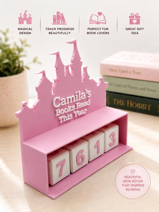 Fantasy Castle Books Read Tracker, BookTok Shelf Decor