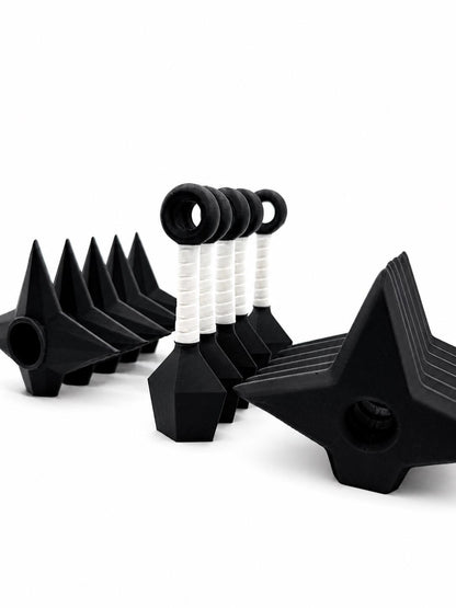 Ninja Fridge Magnets  | 3D Printed Shuriken & Kunai Magnets | Anime Inspired Kitchen Magnets | Locker Magnets | Ninja Gift | Refrigerator