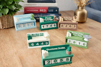 3D Printed Books Read Tracker | Reading Goal Counter