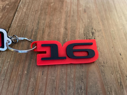 Charles Leclerc #16 Driver Keychain | F1 Racing Gift