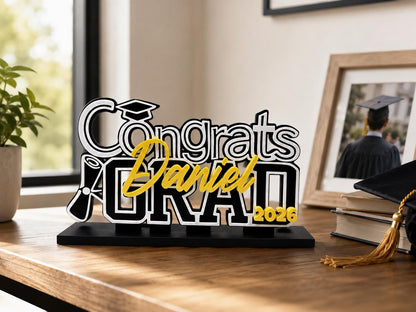 Personalized Graduation Sign 2026 | Grad Party Table Decor