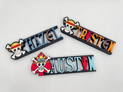 Custom Pirate-Inspired Name Plate | Personalized Desk Sign