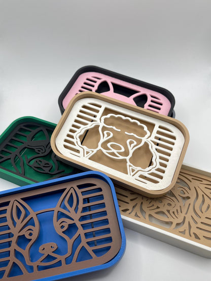 3D Printed Dog Soap Dish, Minimalist Bathroom Decor