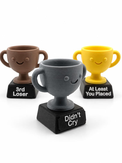 Funny Custom Trophy Award – 3D Printed Personalized Mini Trophy Cup, Gag Gift, Funny Desk Decor, Coworker Gift