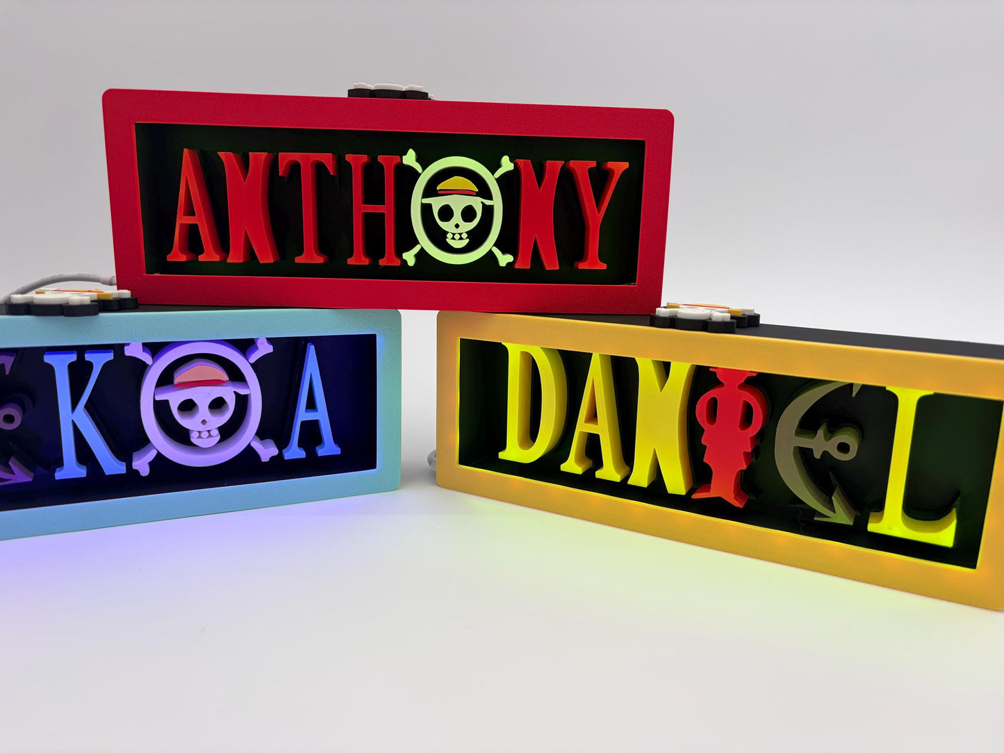 Custom One-of-a-Kind LightBox | Personalized Desk or Shelf Decor | Anime | Pirate | Custom Gifts
