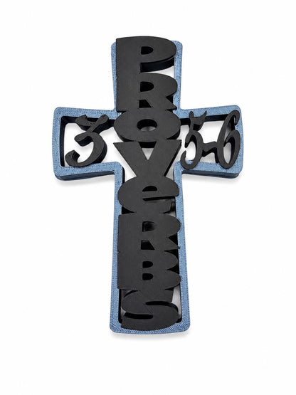 Custom Bible Verse Cross, Personalized Christian Wall Decor, Scripture Cross, Religious Gift, Faith Wall Art, Custom Christian Gift