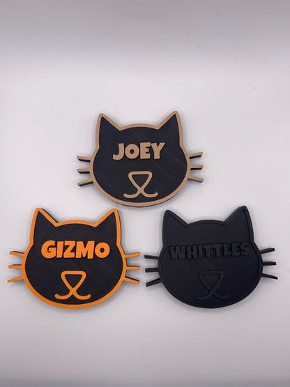 Custom Pet Name Magnet | 3D Printed Cat Fridge Decor