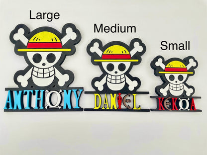 Custom Anime & Gaming Name Plate | Personalized Wall Decor