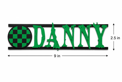 Custom Demon Anime Name Sign | Gamer Room Decor