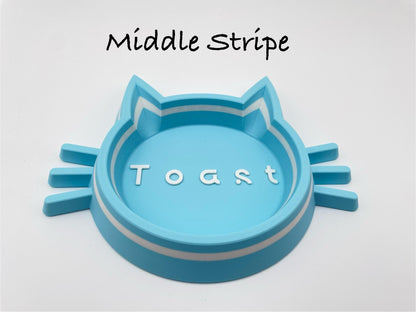Personalized Cat Food Bowl | Custom Name, 3D Printed Kitten Dish