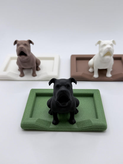 English Bulldog Ring Holder | 3D Printed Dog Lover Gift