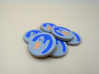 Cookie Magnets Halloween Decor | Sugar Cookie | 90's Decoration | Trick or Treat | Ghost | Pumpkin | Black Cat | Party Favor | Fridge Magnet