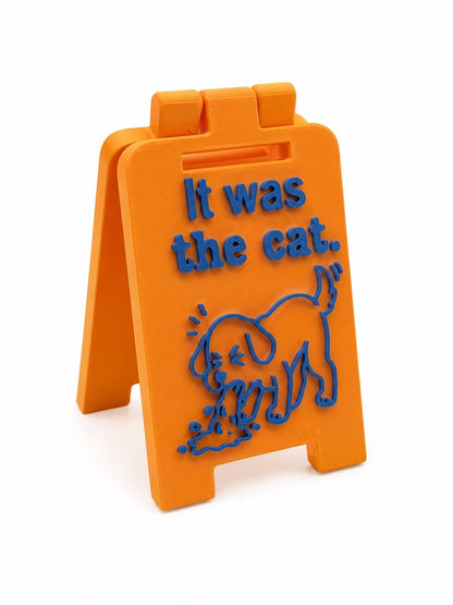 Funny Pet Warning Sign | Cat & Dog Desk Decor