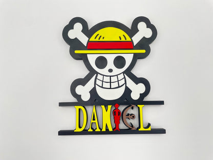 Custom Anime & Gaming Name Plate | Personalized Wall Decor