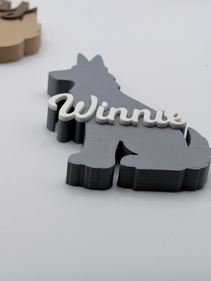 Personalized Dog Name Magnet | Custom Pet Fridge Magnet | Dog Breed Magnet | Puppy Name Magnet | Pet Lover Gift | Custom Dog Decor