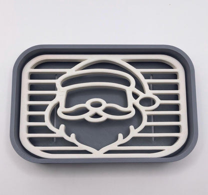 3D Printed Christmas Soap Dish Set | Holiday Bathroom Decor