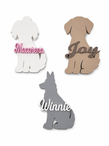 Personalized Dog Name Magnet | Custom Pet Fridge Magnet | Dog Breed Magnet | Puppy Name Magnet | Pet Lover Gift | Custom Dog Decor