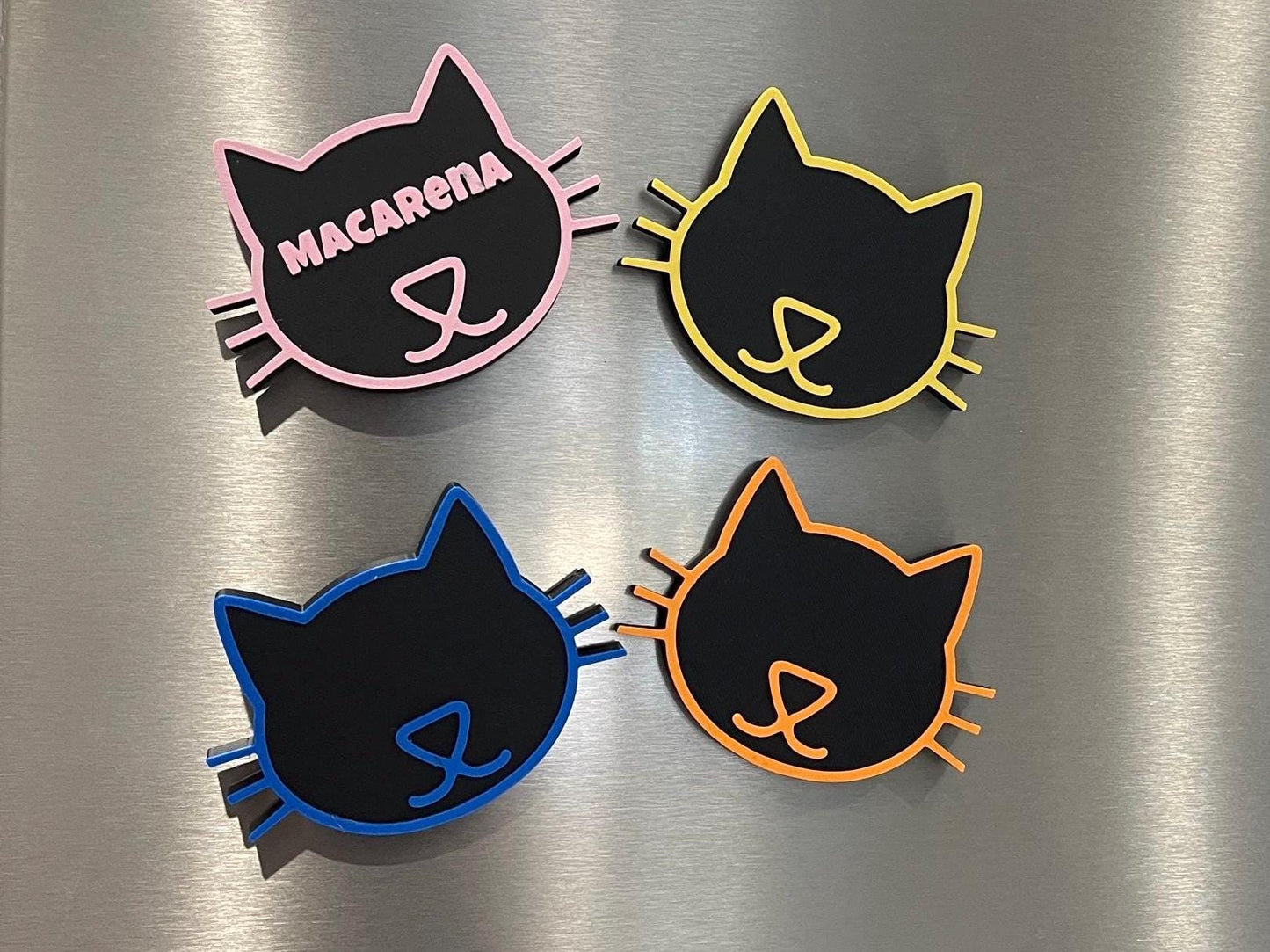 Custom Pet Name Magnet: 3D Printed Cat Fridge Decor