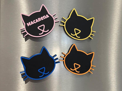 Custom Pet Name Magnet | 3D Printed Cat Fridge Decor