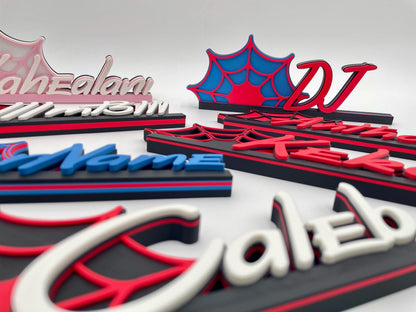 Custom Superhero Name Plate | Personalized Kids Room Decor