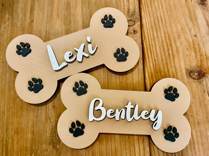 Personalized Dog Bone Name Sign | Puppy Room Decor