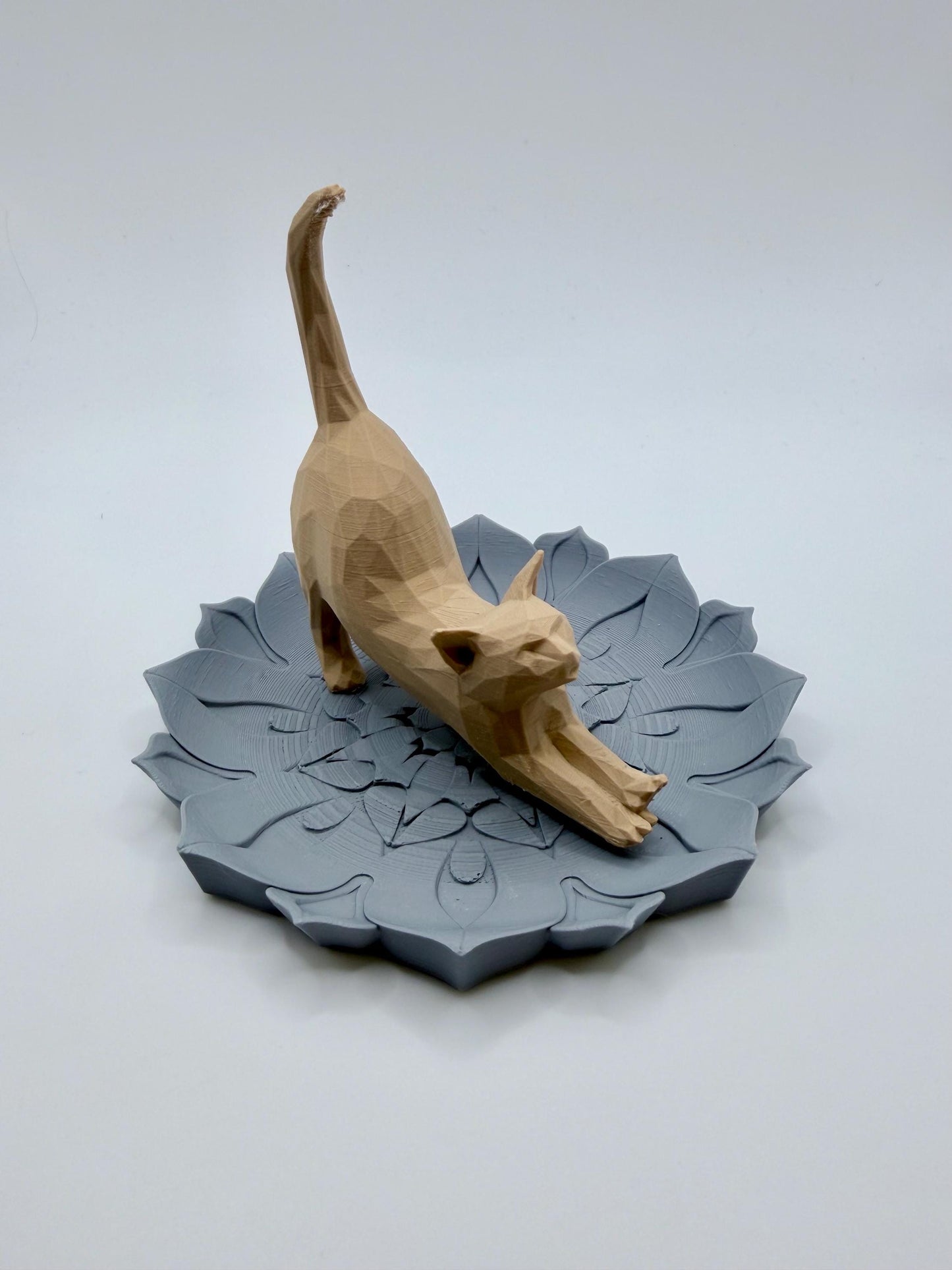Floral Cat Ring Holder | Personalized Engagement Gift for Her