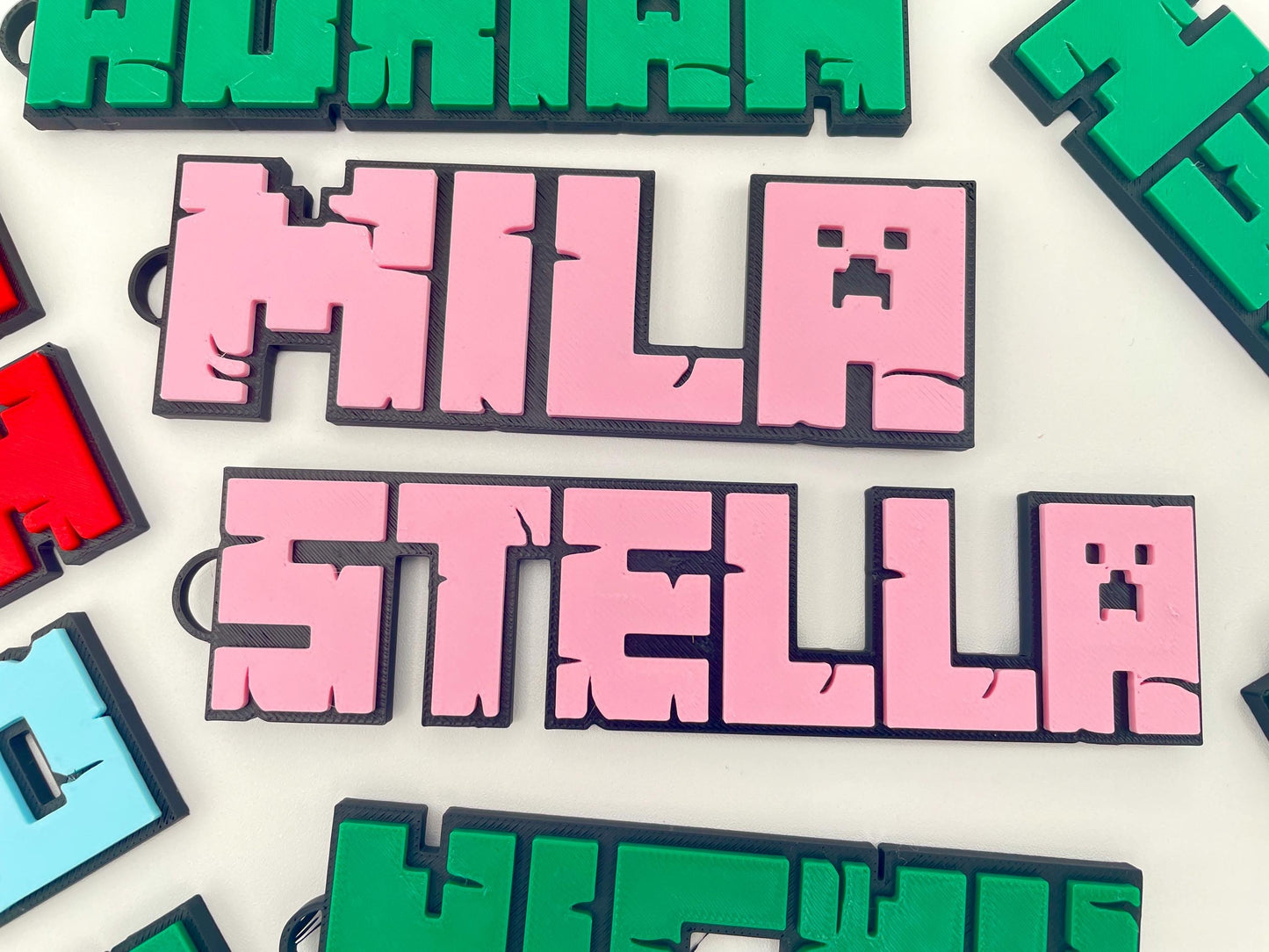 Gaming-Themed 3D Name Keychain | Custom Keyring for Backpacks & Consoles