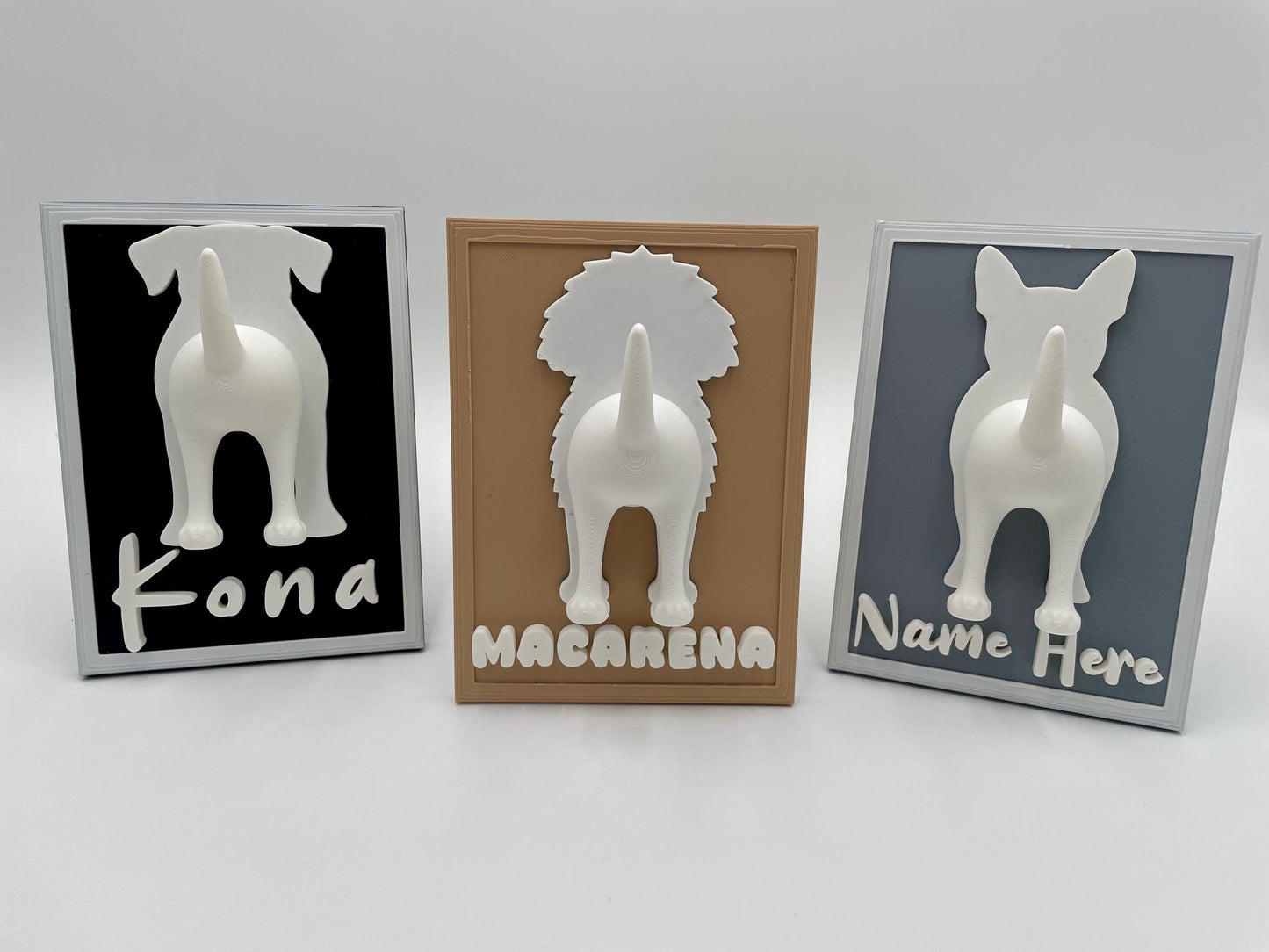 Personalized Dog Leash Holder | Custom Pet Breed Wall Decor