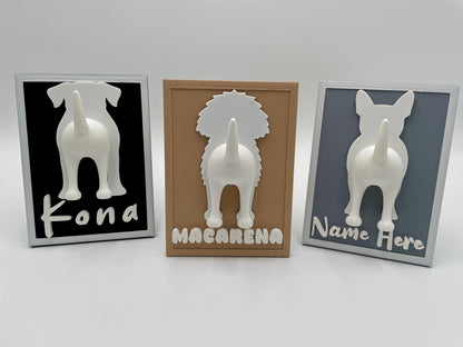 Personalized Dog Leash Holder | Custom Pet Breed Wall Decor